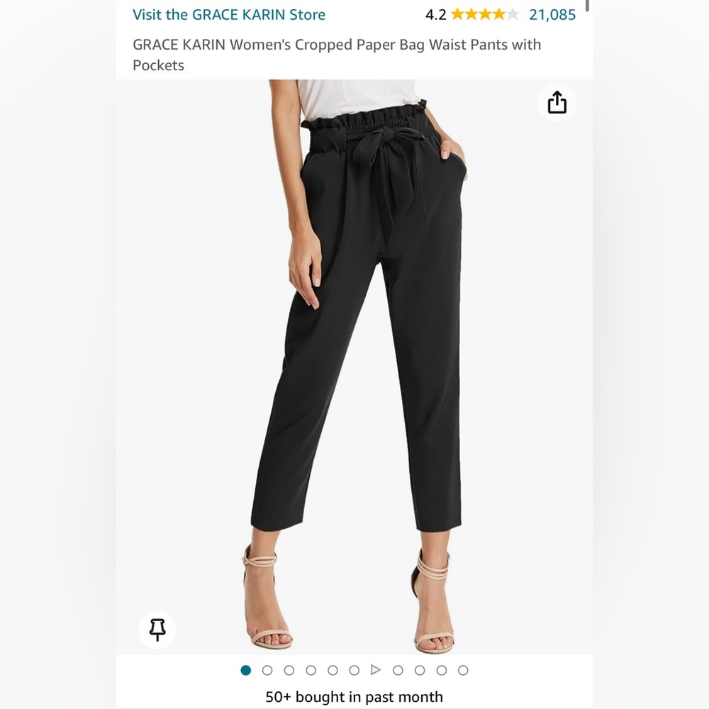 Grace Karen size XS paper bag pants